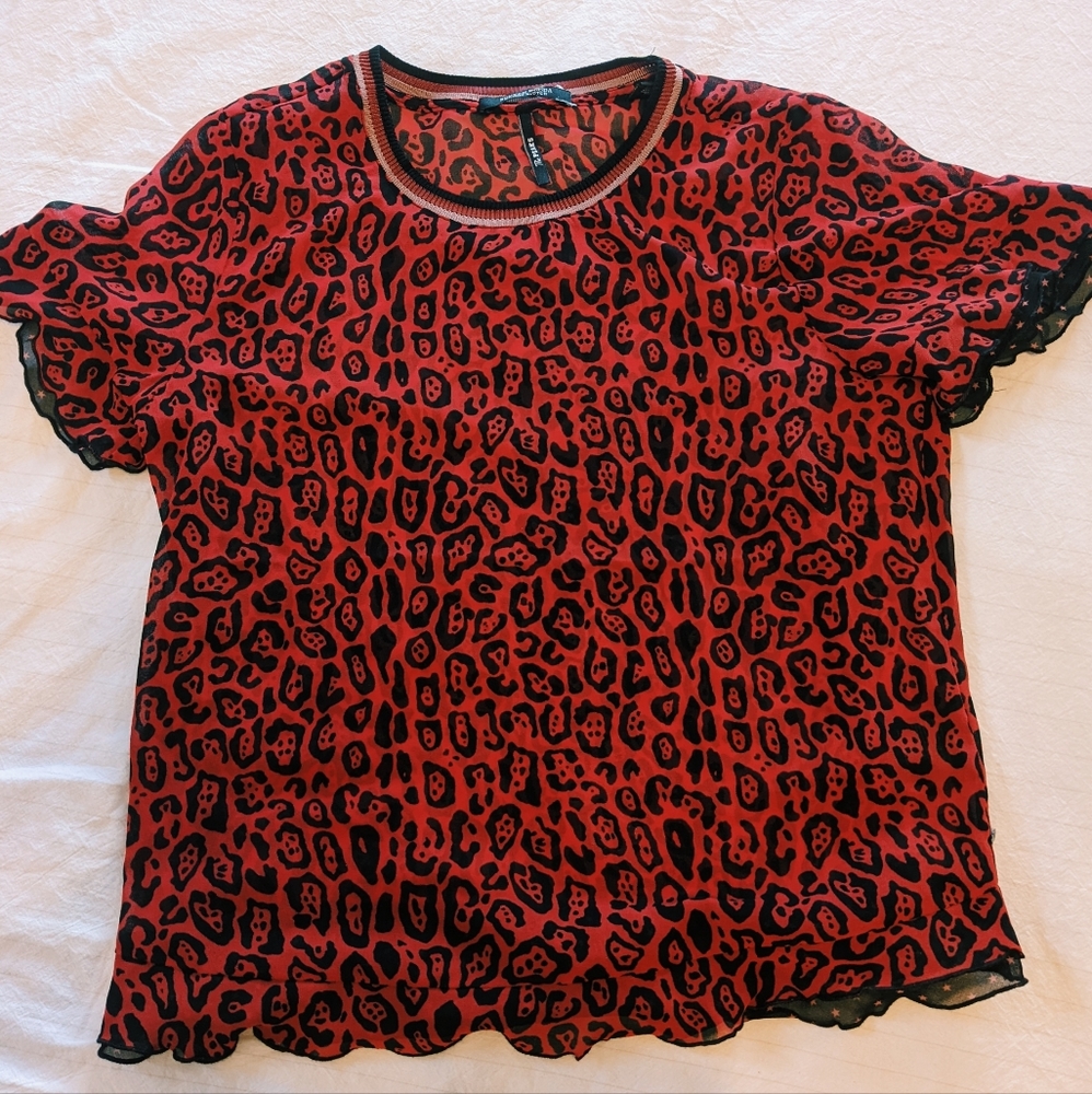 Scotch & Soda leopard print blouse